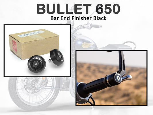 Genuine Royal Enfield Bullet 650 Bar End Finisher Black KXA00271