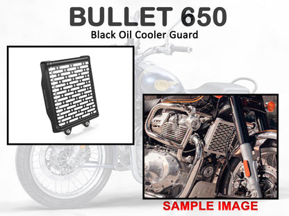 Genuine Royal Enfield Bullet 650 Oil Cooler Guard Black 1990558