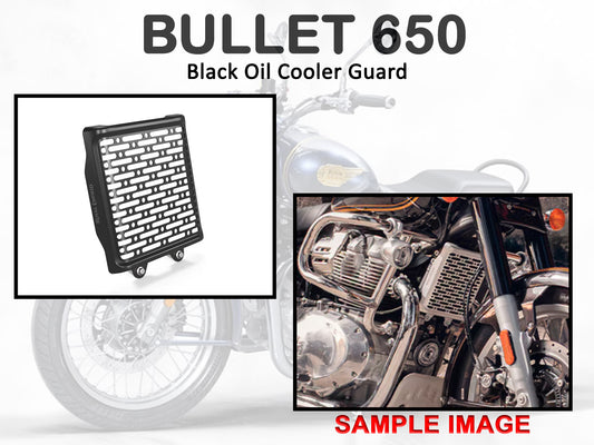 Genuine Royal Enfield Bullet 650 Oil Cooler Guard Black 1990558