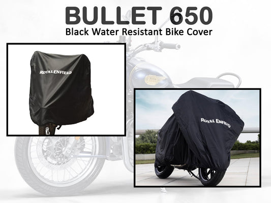 Genuine Royal Enfield Bullet 650 Black Water Resistant Bike Cover 1990642