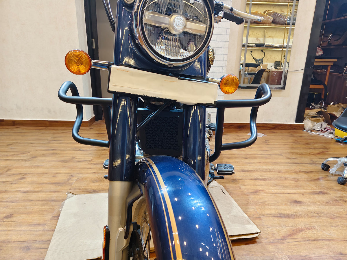 For Royal Enfield Bullet 650 Airfly Evo Engine Guard Black