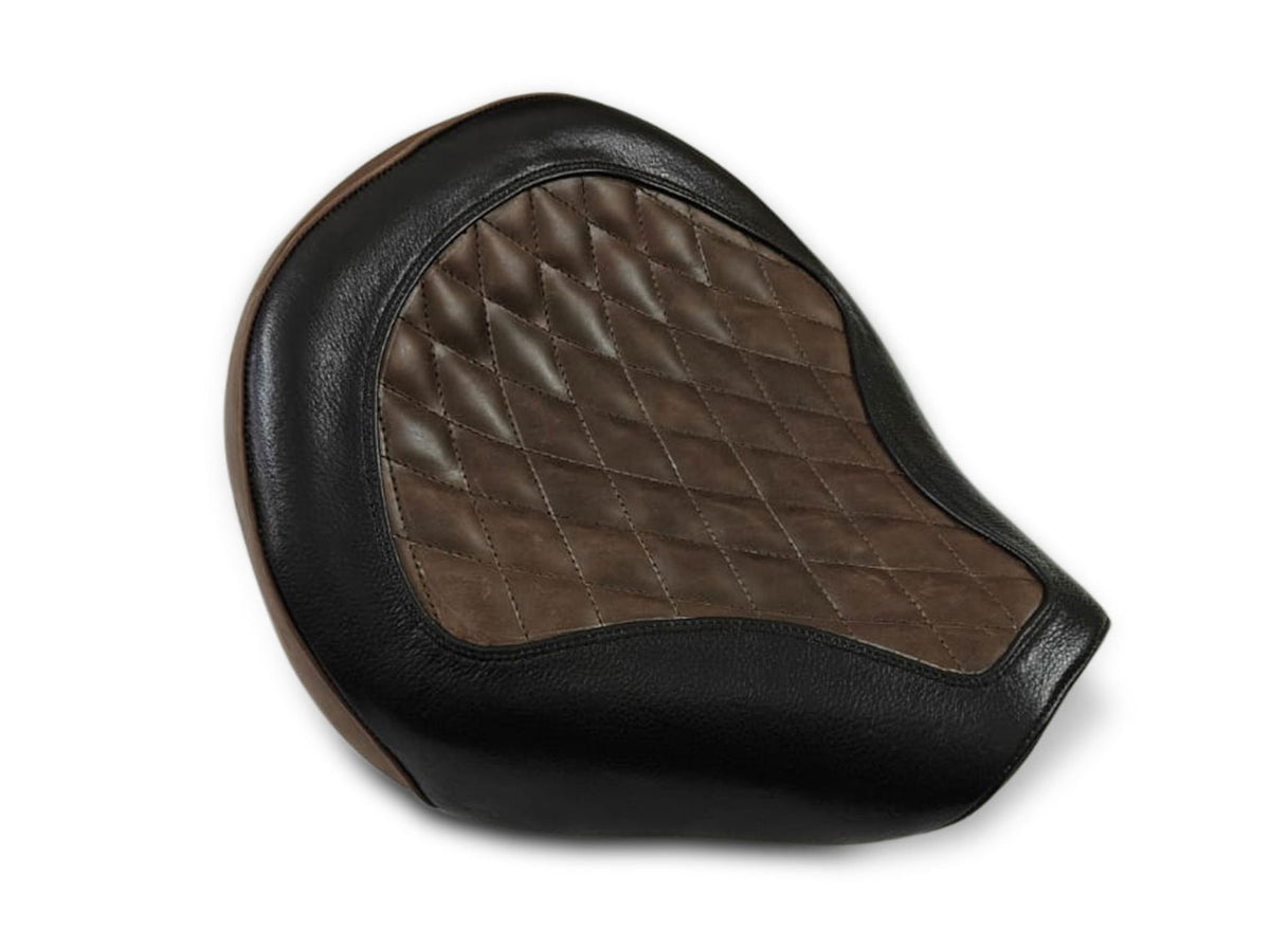 For Royal Enfield Shotgun 650 Genuine Leather Front & Rear Seat Black & Brown