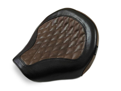 For Royal Enfield Shotgun 650 Genuine Leather Front & Rear Seat Black & Brown