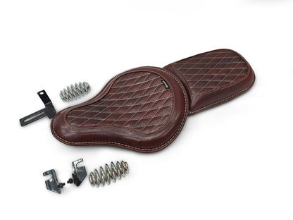 For Royal Enfield Classic 650 Seats And Pannier Bags With Mounting Antique Brown