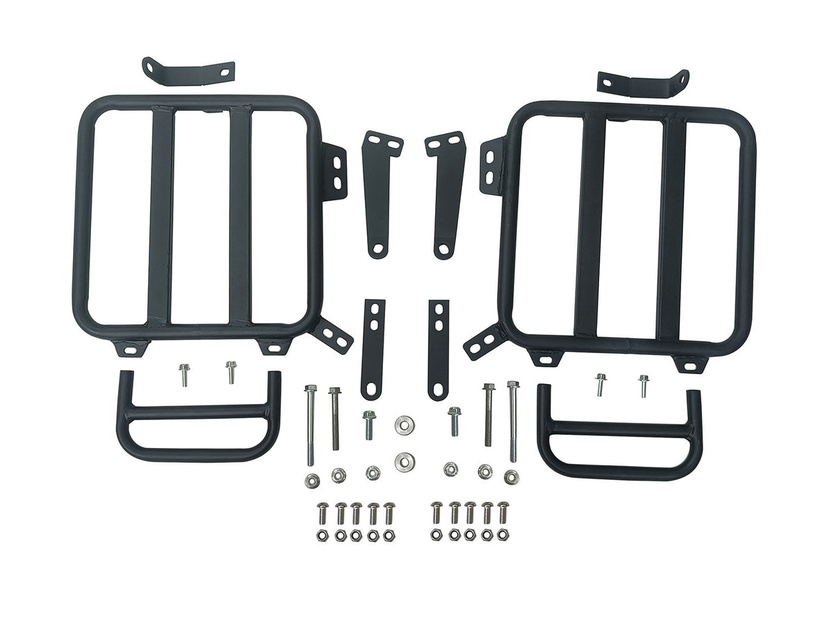 For Royal Enfield Classic 650 Seats And Pannier Bags With Mounting Antique Brown