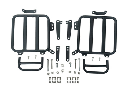 For Royal Enfield Classic 650 Seats And Pannier Bags With Mounting Antique Brown