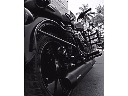 For Royal Enfield Classic Reborn 350 Powerage Exhaust Silencer Black