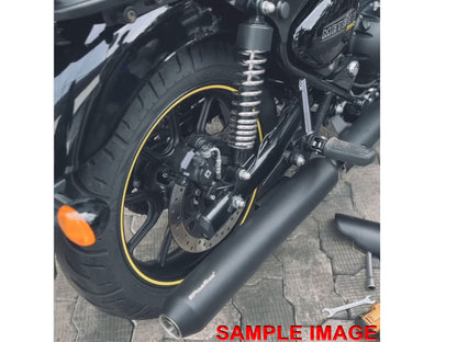 For Royal Enfield Meteor 350 Powerage Exhaust Silencer Black