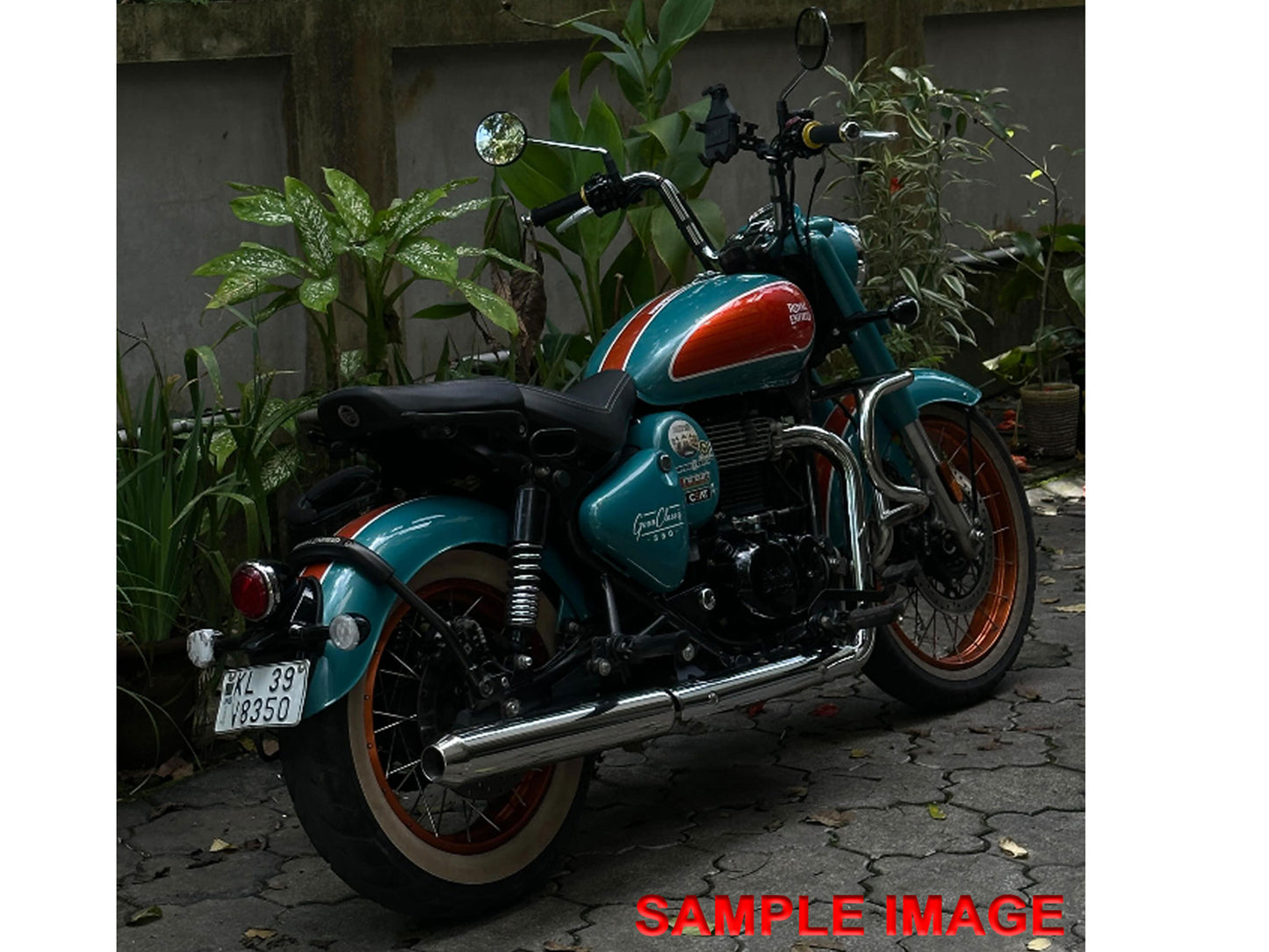 For Royal Enfield Goan Classic 350 Powerage Exhaust Silencer Black
