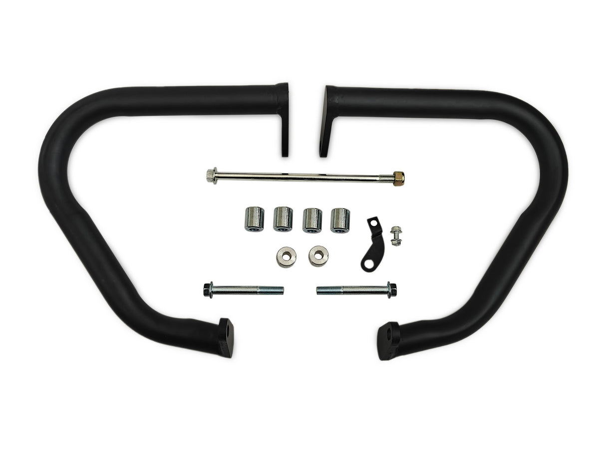 For Royal Enfield Super Meteor 650 Mini Trapezium Engine Guard Black