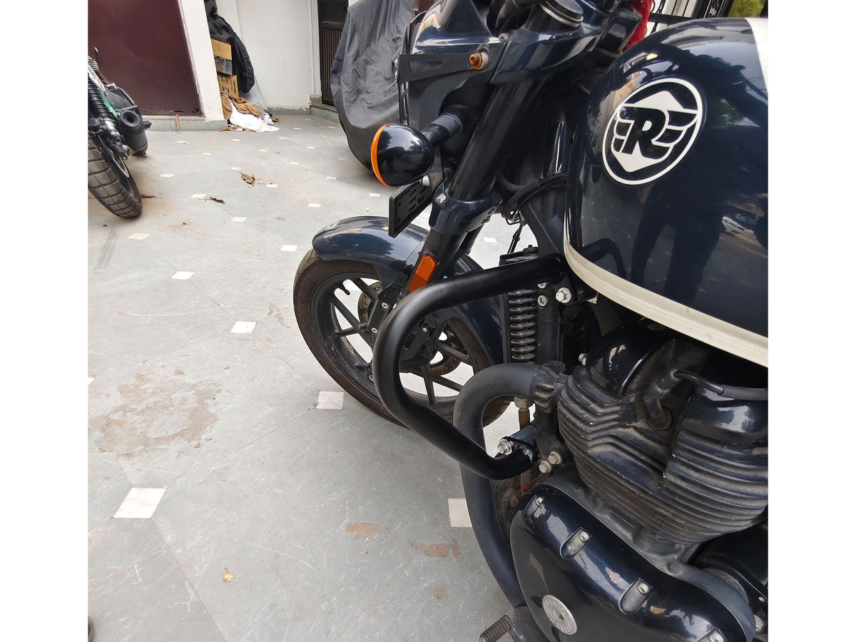 For Royal Enfield Shotgun 650 Mini Trapezium Engine Guard Black