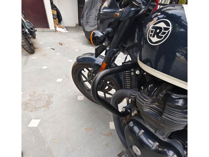 For Royal Enfield Shotgun 650 Mini Trapezium Engine Guard Black
