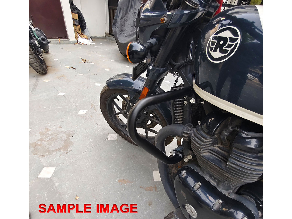 For Royal Enfield Classic 650 Mini Trapezium Engine Guard Black