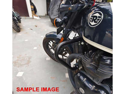 For Royal Enfield Classic 650 Mini Trapezium Engine Guard Black