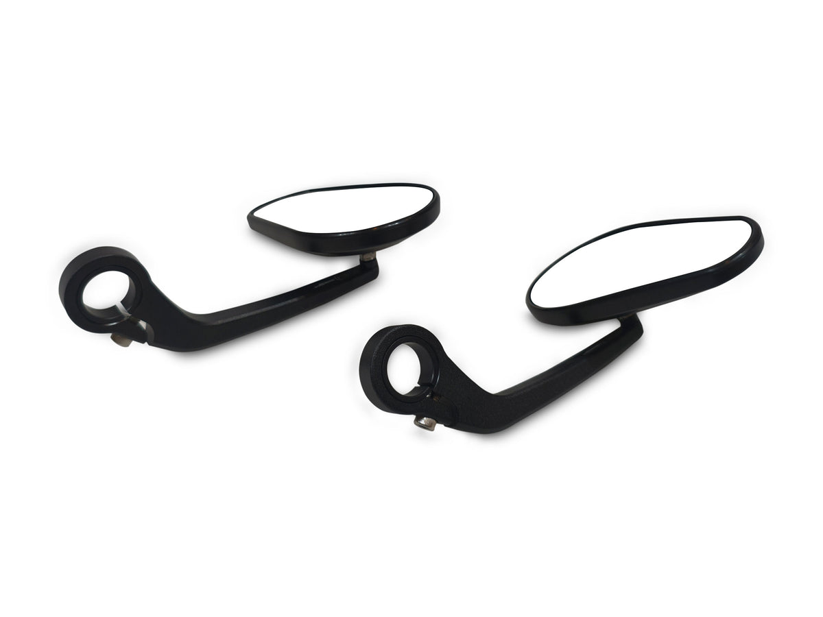 Royal Enfield Goan Classic 350 Tappered Bar End Mirrors Black With Mounts