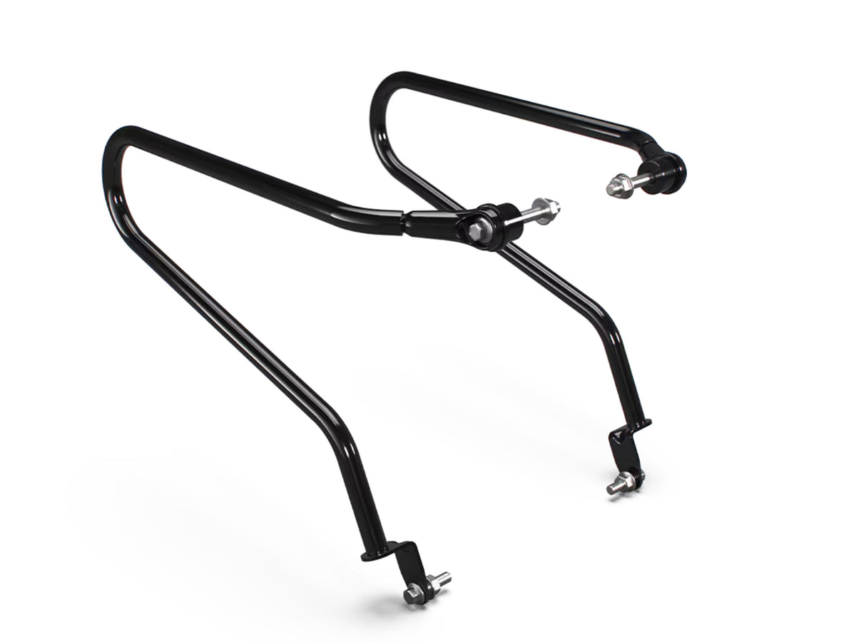 Genuine Royal Enfield Meteor 350 Pannier Rails & Modern Soft Panniers