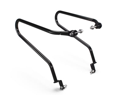 Genuine Royal Enfield Meteor 350 Pannier Rails & Modern Soft Panniers