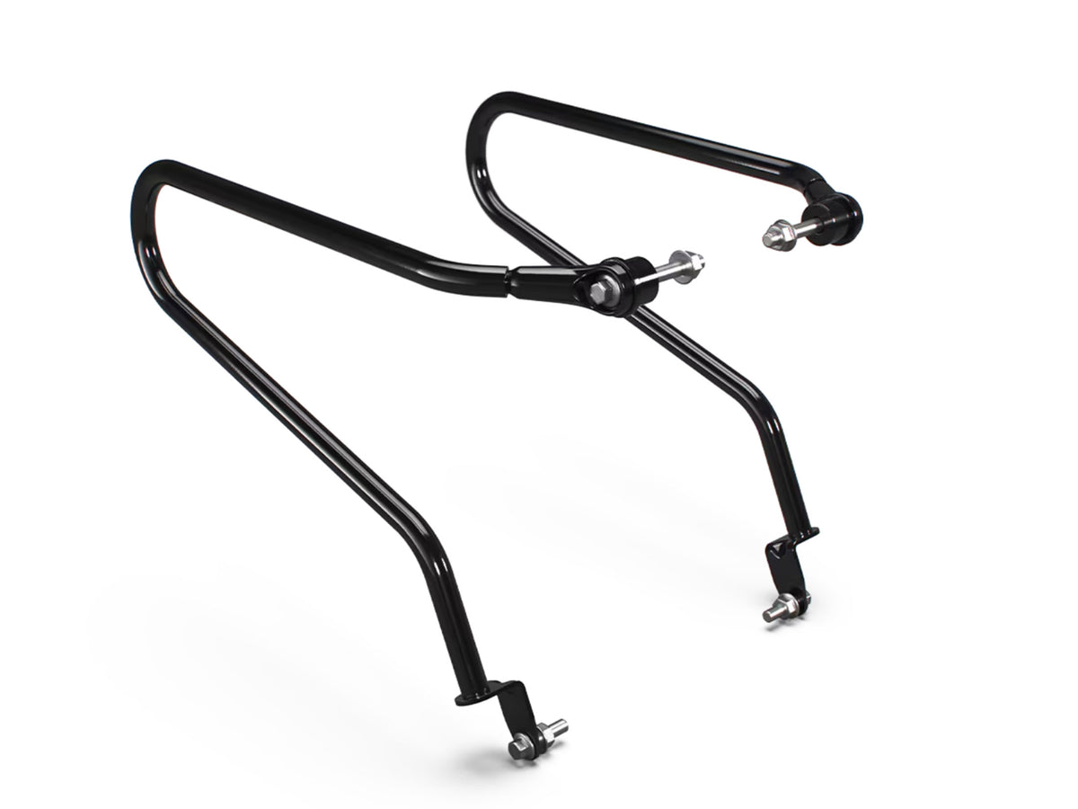 Genuine Royal Enfield New Bullet 350 Pannier Rails & Modern Soft Panniers