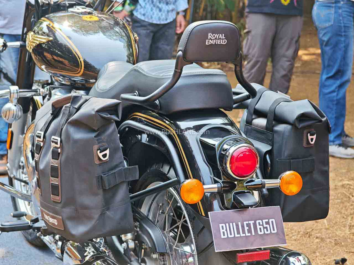 Genuine Royal Enfield Bullet 650 Soft Pannier Rails & Classic Soft Panniers