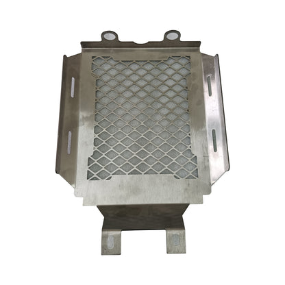 For Royal Enfield Bullet 650 Stainless Steel Radiator Guard Silver D1