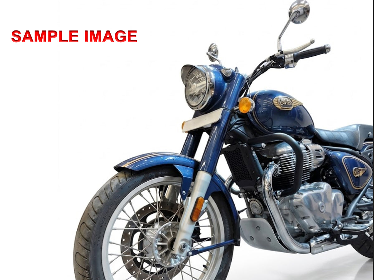 For Royal Enfield Bullet 650 Stainless Steel Radiator Guard Silver D1