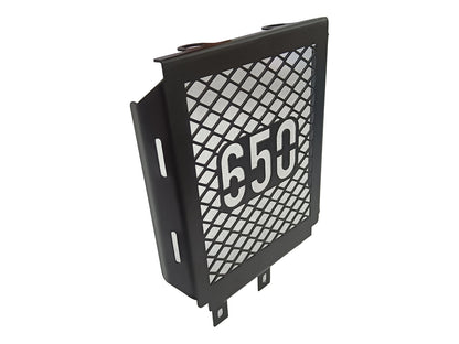 For Royal Enfield Bullet 650 Stainless Steel Radiator Guard Black D2