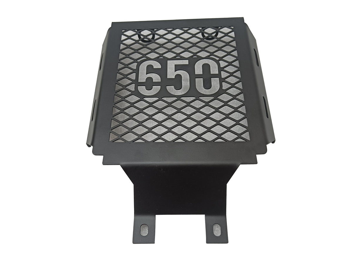 For Royal Enfield Bullet 650 Stainless Steel Radiator Guard Black D2