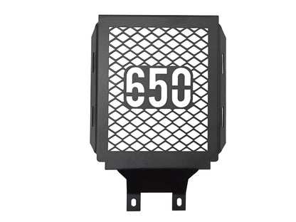 For Royal Enfield Bullet 650 Stainless Steel Radiator Guard Black D2
