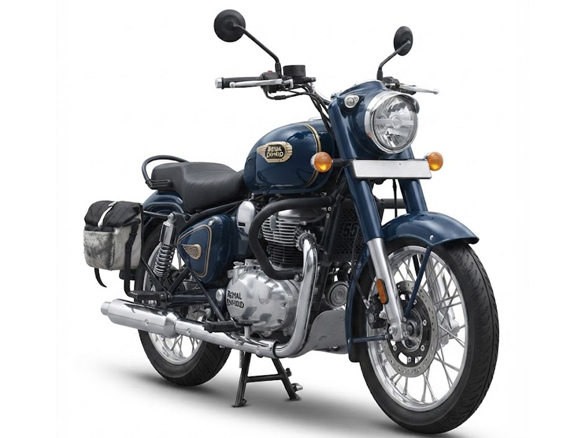 For Royal Enfield Bullet 650 Stainless Steel Radiator Guard Black D2