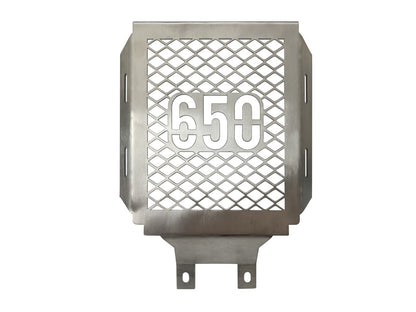 For Royal Enfield Bullet 650 Stainless Steel Radiator Guard Silver D2