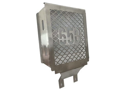 For Royal Enfield Bullet 650 Stainless Steel Radiator Guard Silver D2