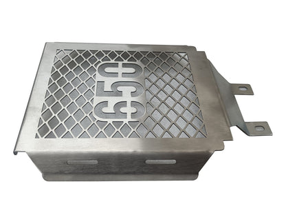 For Royal Enfield Bullet 650 Stainless Steel Radiator Guard Silver D2