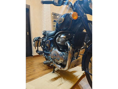 For Royal Enfield Bullet 650 Mini Trapezium Engine Guard Black