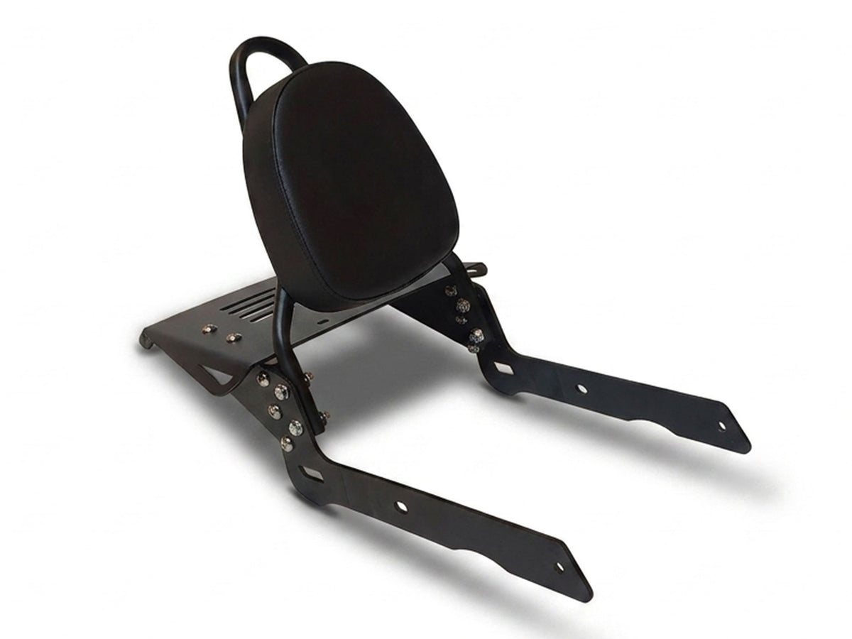 For Royal Enfield Bullet 650 Sissy Bar Backrest With Luggage Rack Black