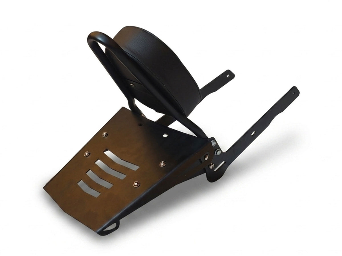 For Royal Enfield Bullet 650 Sissy Bar Backrest With Luggage Rack Black