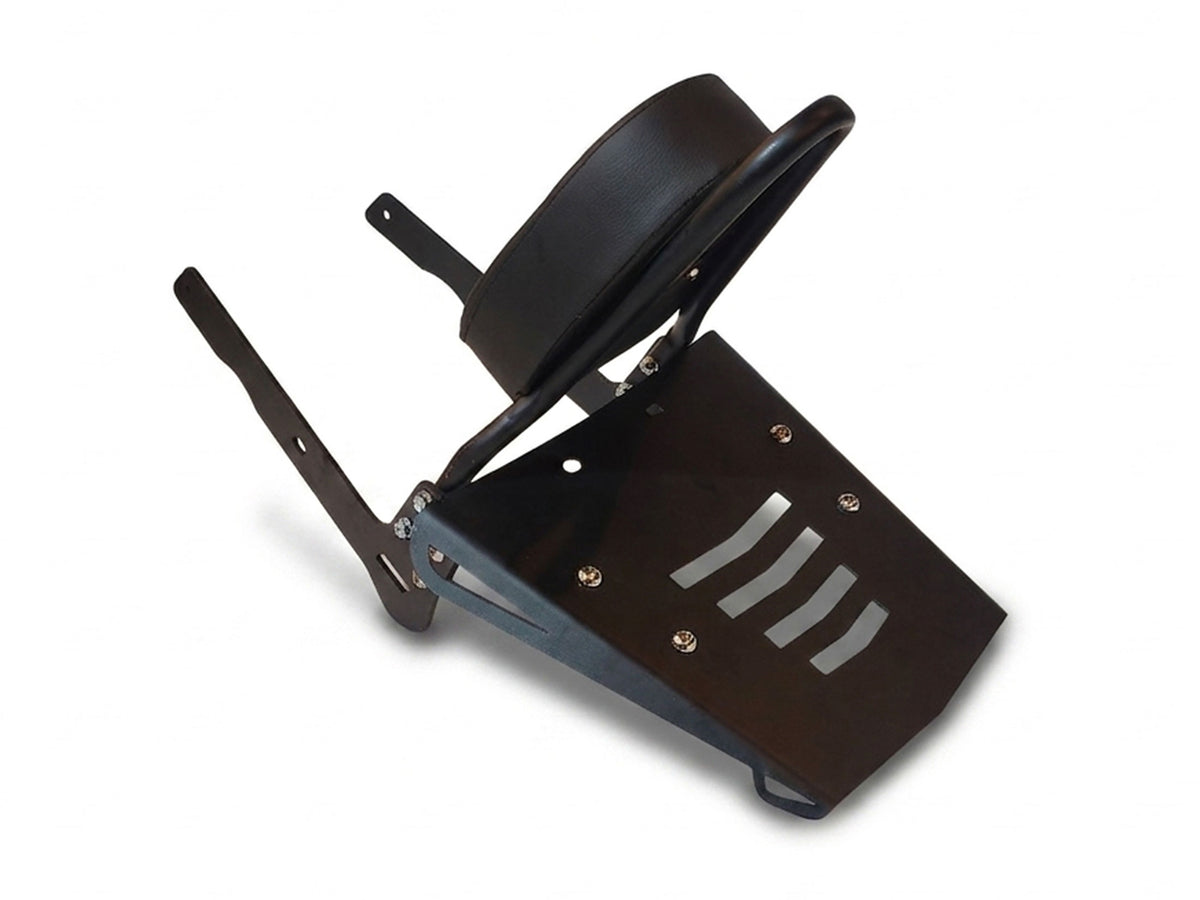 For Royal Enfield Bullet 650 Sissy Bar Backrest With Luggage Rack Black