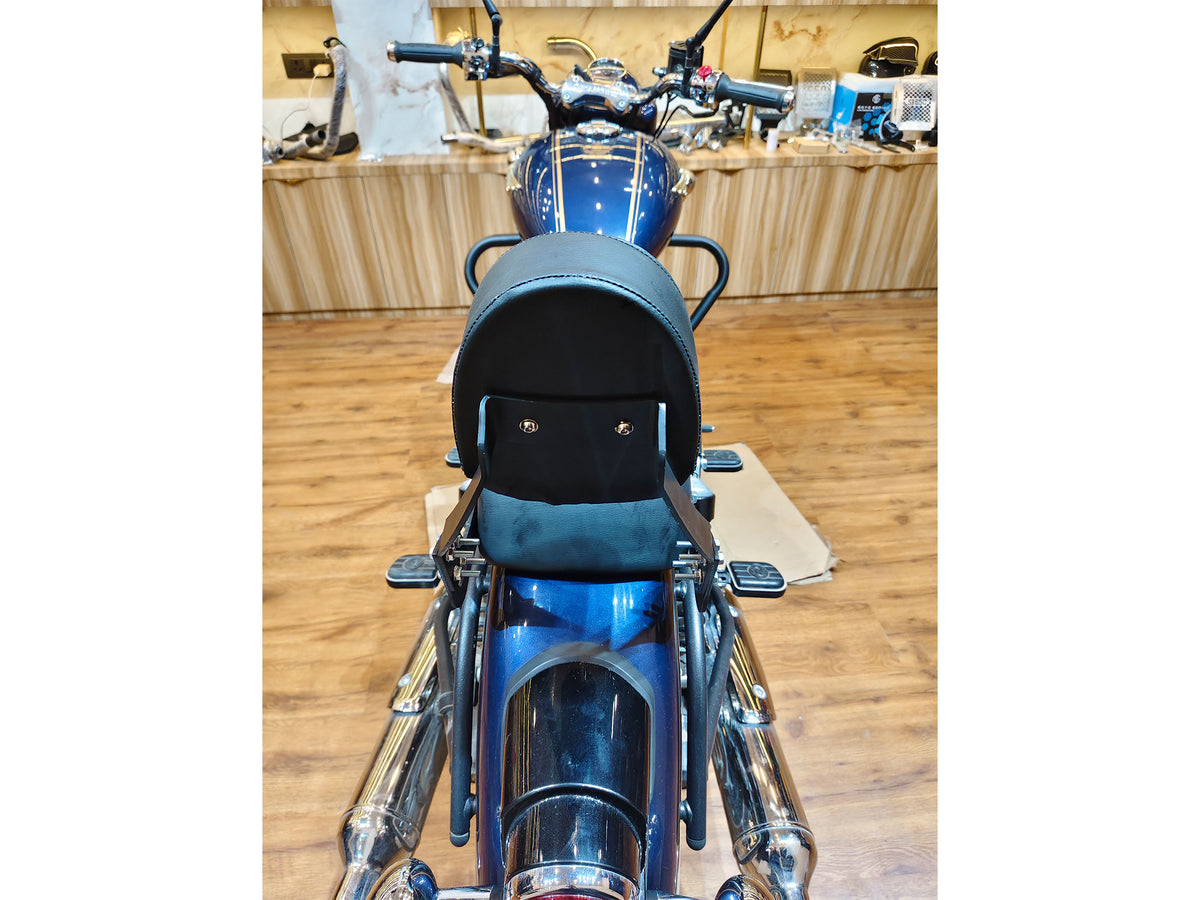 For Royal Enfield Bullet 650 Rear Backrest Black