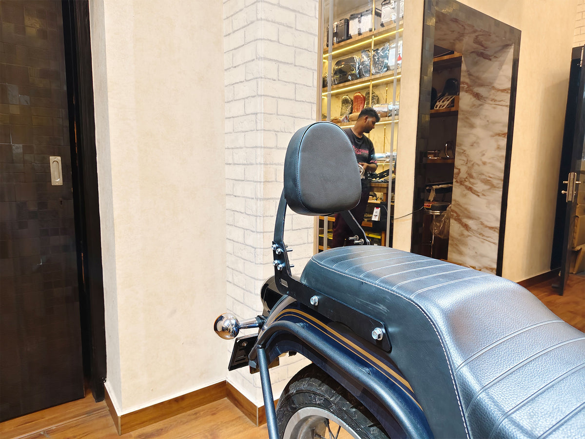 For Royal Enfield Bullet 650 Rear Backrest Black