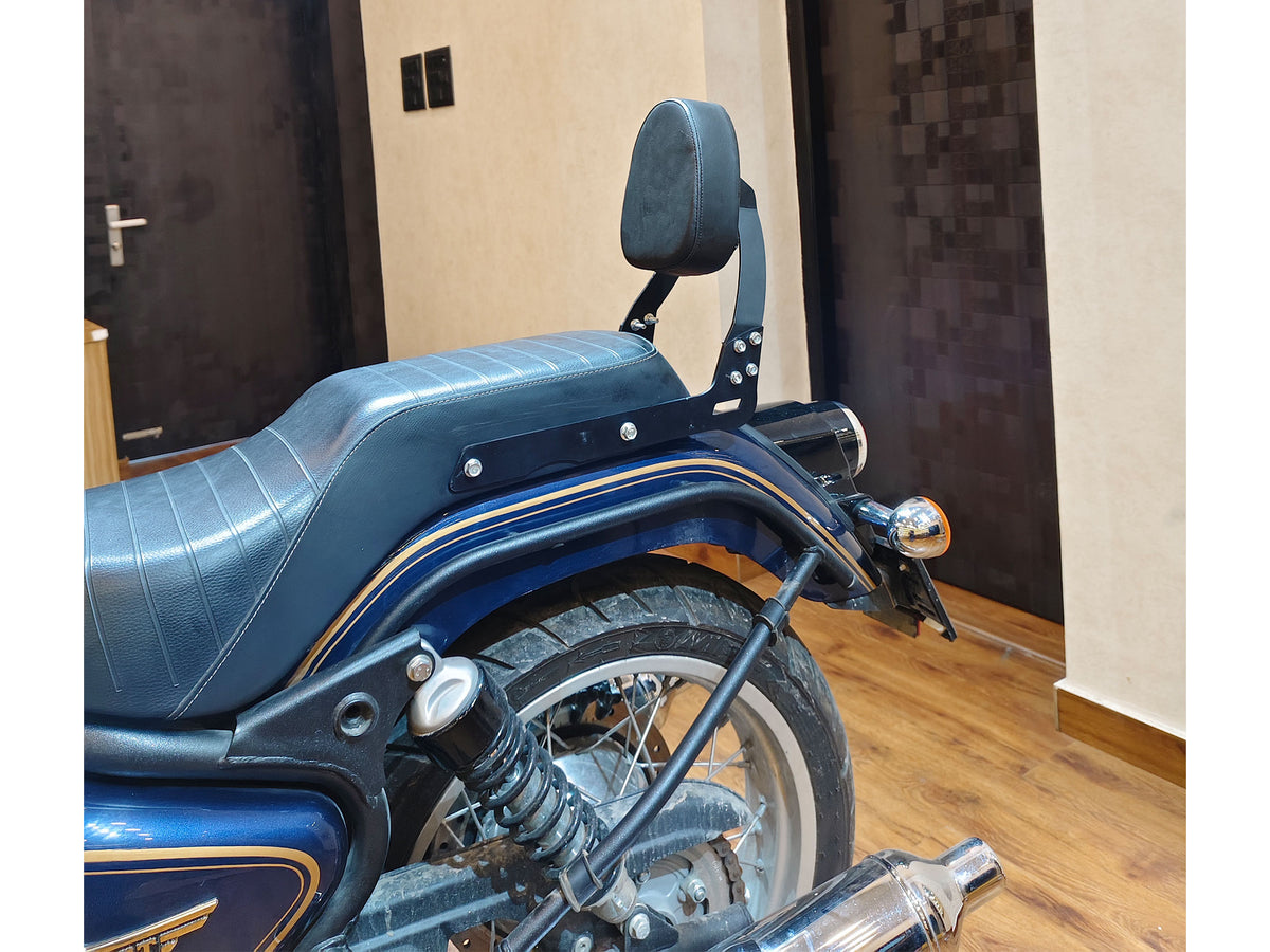 For Royal Enfield Bullet 650 Rear Backrest Black
