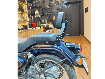 For Royal Enfield Bullet 650 Rear Backrest Black