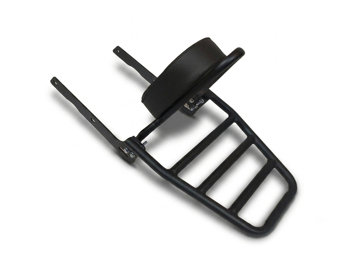 For Royal Enfield Bullet 650 Rear Sissy Bar With Backrest & Luggage Rack Black