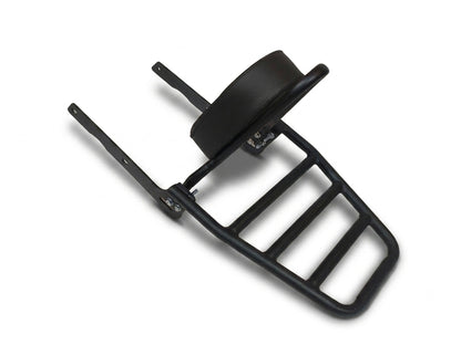 For Royal Enfield Bullet 650 Rear Sissy Bar With Backrest & Luggage Rack Black