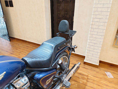 For Royal Enfield Bullet 650 Rear Backrest & Luggage Rack Black