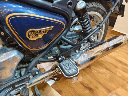 For Royal Enfield Bullet 650 Pillion Footrest Relocator Black