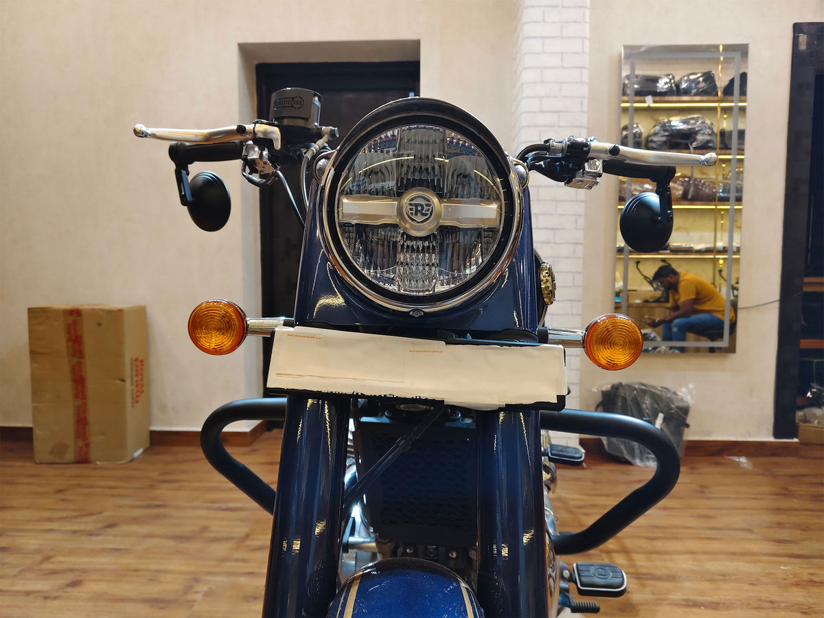For Royal Enfield Bullet 650 Black Bar End Mirror