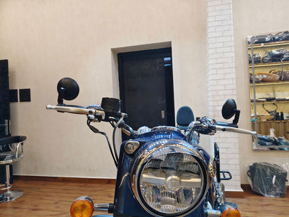 For Royal Enfield Bullet 650 Black Bar End Mirror