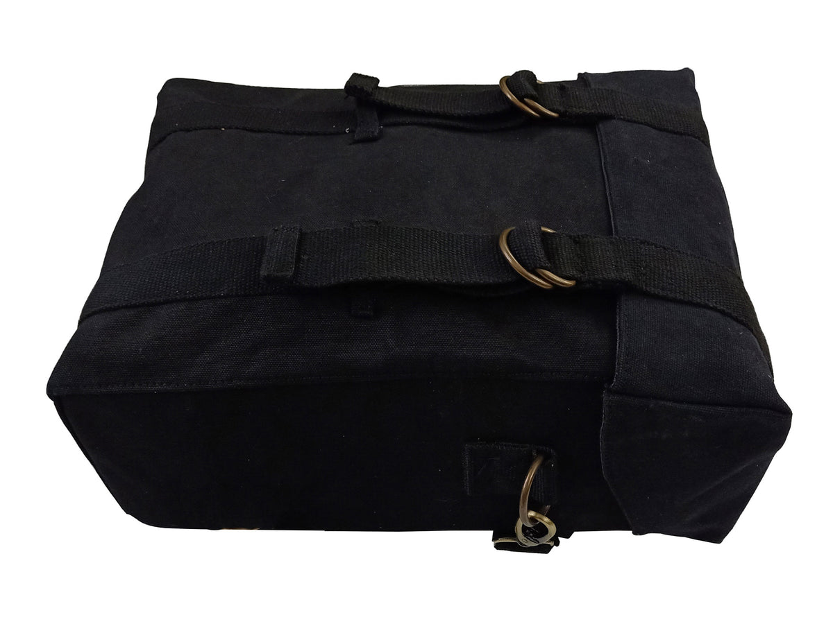 For Royal Enfield Bullet 650 Military Pannier Bags Black Color & Mounting