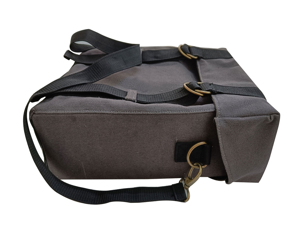 For Royal Enfield Bullet 650 Military Pannier Bags Grey Color & Mounting