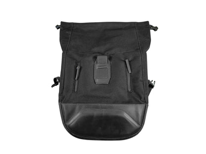For Royal Enfield Bullet 650 Leather & Canvas Pannier Bags & Mounting D18
