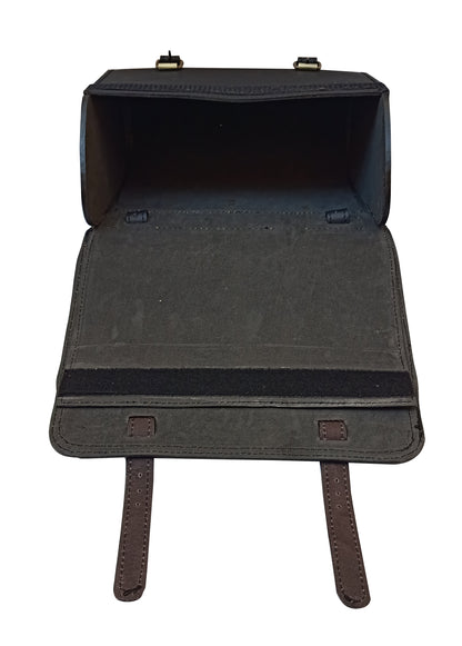 For Royal Enfield Bullet 650 Genuine Leather Pannier Bags & Mounting D20